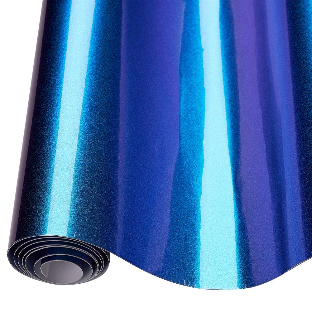 14Mx1.52M Glossy Sparking Diamond Glitter Purple Green Chameleon Vinyl Wrap Car Whole Body Decals Color Changing Film Sticker