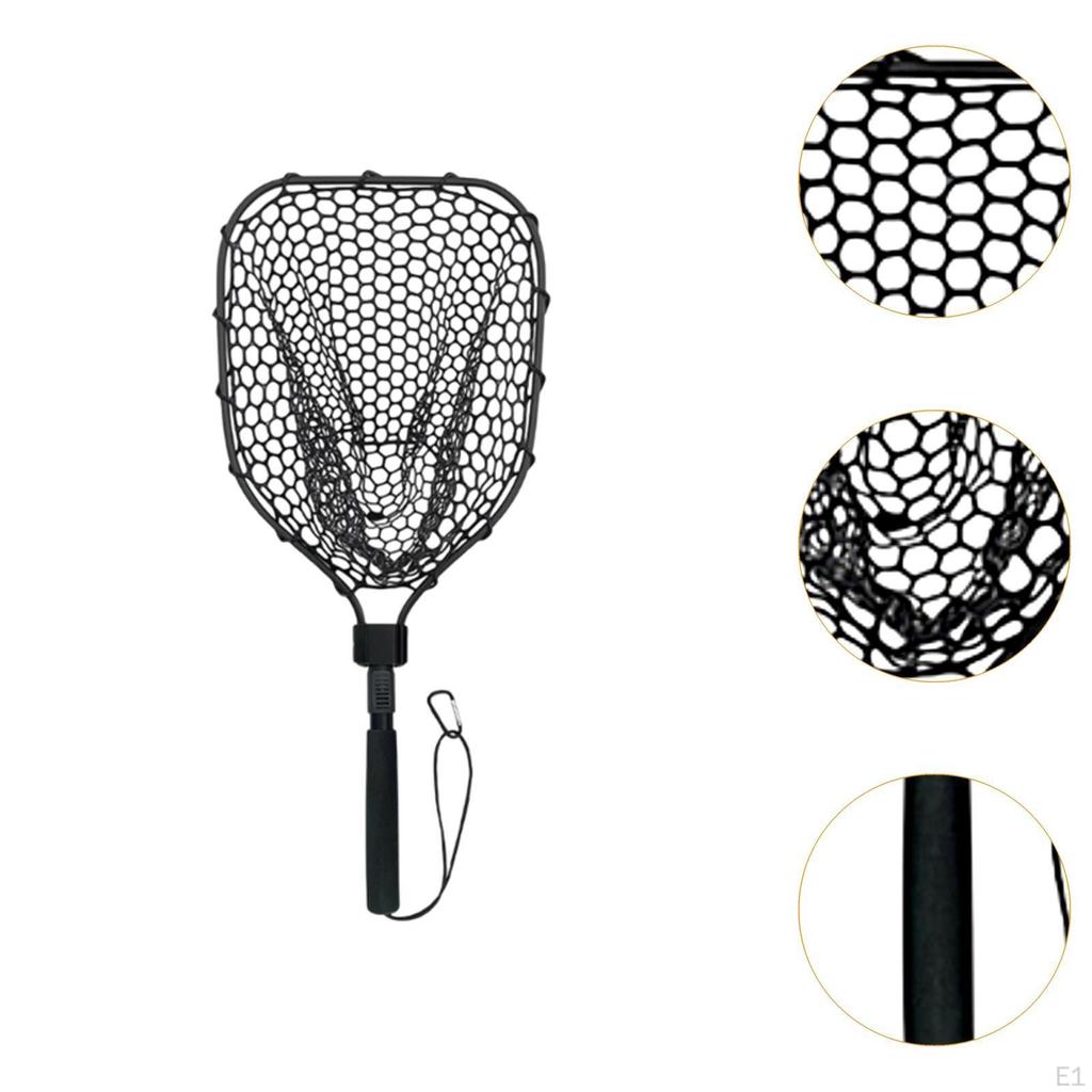  Collapsible Handle Mesh Fish Netting Landing for Pond Tank Beach Kayak
