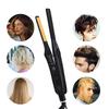 Professional 2-in-1 Mini LCD Display Ceramic Plate Flat Iron Adjustable Pencil Tool Electric Hair Straightener for Household Use