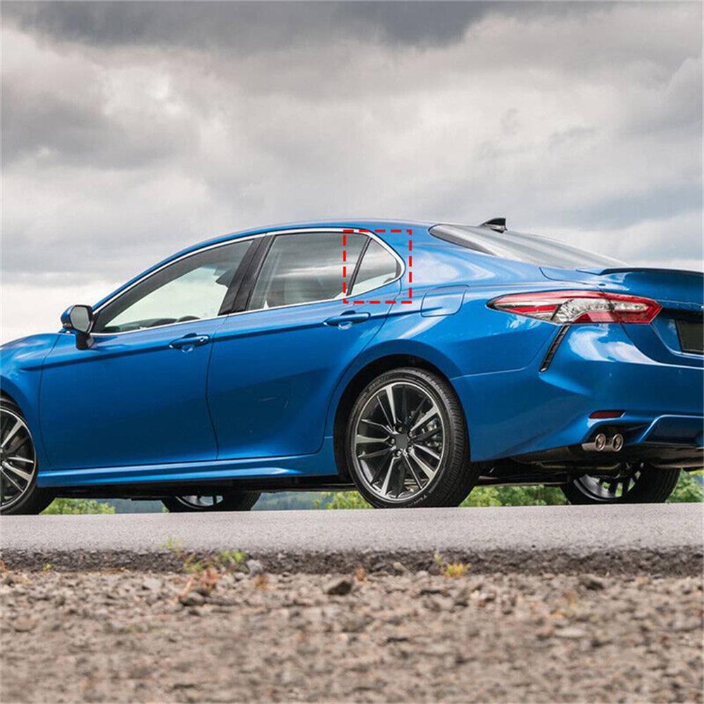 Carbon Fiber Look Rear Side Quarter Window Louver Trim For Toyota Camry 2018-Up