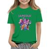 Boys Girls Round Neck Casual Printed Short-sleeved T-shirt Top