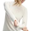 FILA Fitted Long Sleeve Breathable Half-Zip Fitness T-Shirt Women tops White A11W441202F-WT
