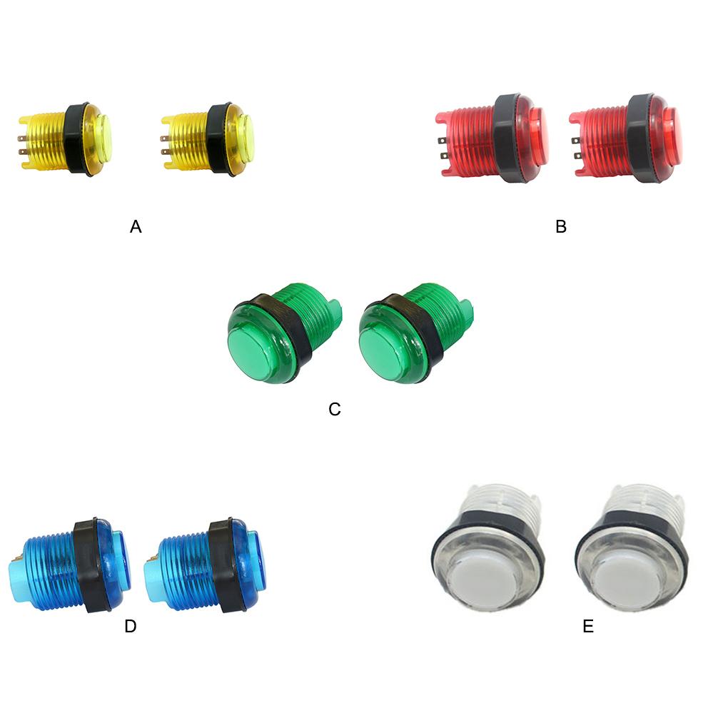 Illuminated Push Button Game Machine Transparent Original Clear Fittings Colorful Switch Snap Small Vending Self-Assembly