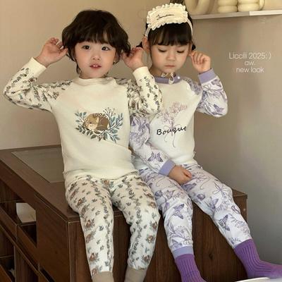 Katoenen Herfst Pyjamaset voor Kinderen: Lange Mouw Top & Broek voor Jongens en Meisjes