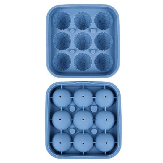 Soccer Ball Ice Cube Tray, 2026 World Mug Silicone Sphere Mold, Round Ice Maker for Whiskey Cocktail, Sports Themed Party Drinks Fans Gift