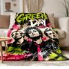 Green Day Weiches und bequemes Flanell Geeignet für Sofas Wohnzimmer Outdoor-Camping Reisen und auch ein tolles Jubiläumsgeschenk