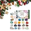 Advent Calendar 2023 24 Days Minerals & Fossils Advent Calendar Crystals Christmas Calendar Enthusiasts Rock Collection