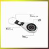 3-Pack Compass Keychain Carabiner
