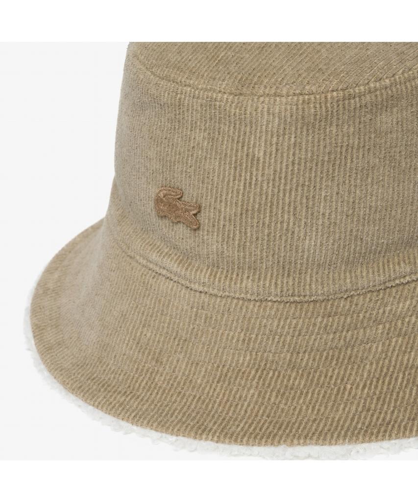 LACOSTE Cappello a Secchiello Unisex Reversibile in Velluto a Coste Rk417E-55N 02S