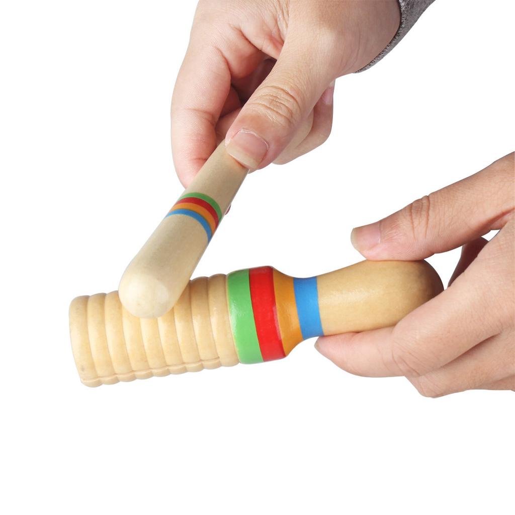 Wooden Musical Percussion Instrument With Rhythm Sticks Educational Toys For Kids Young Boys Girls Party Birthday Chirstmas Gifts