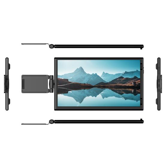 14,1-tommers bærbar utvidelsesskjerm FHD IPS HDMI-kompatibel Type-C 3.1 Justerbar datamaskin bærbar datamaskin telefon utvidelsesskjerm
