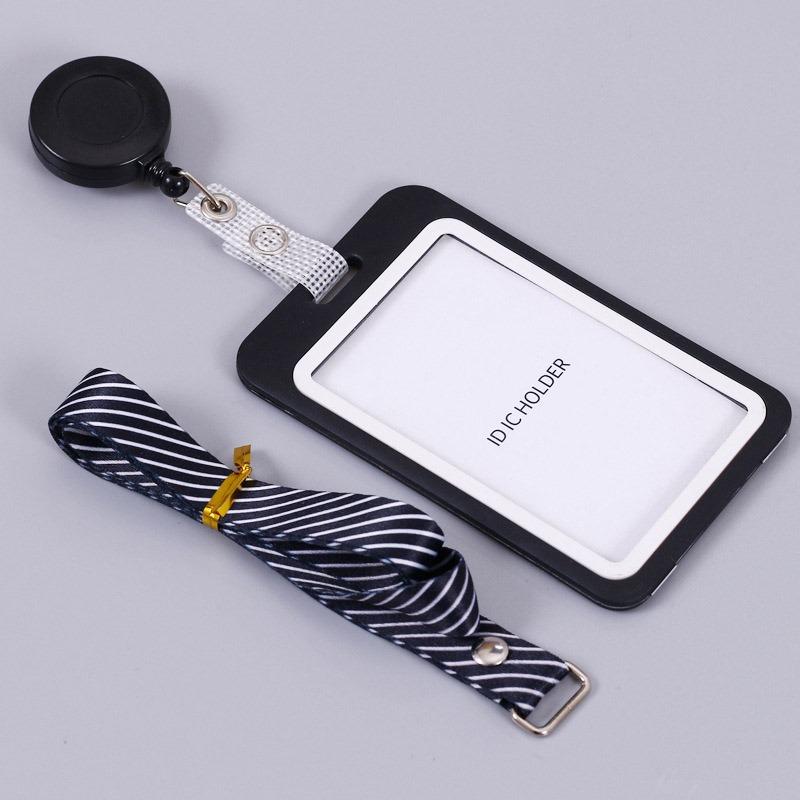 1/2PCS Card Sleeve Credit Card Badge Holder Nurse Student Name Tag Id Badge Holder Card Holder Women Men Lanyards Badge Holder