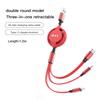 Valve Stems Caps 3 In 1 Retractable Data Cable USB Car Charger Head Auto Accessories For Volkswagen VW RLine R Golf Amarok T5 Ti QF3