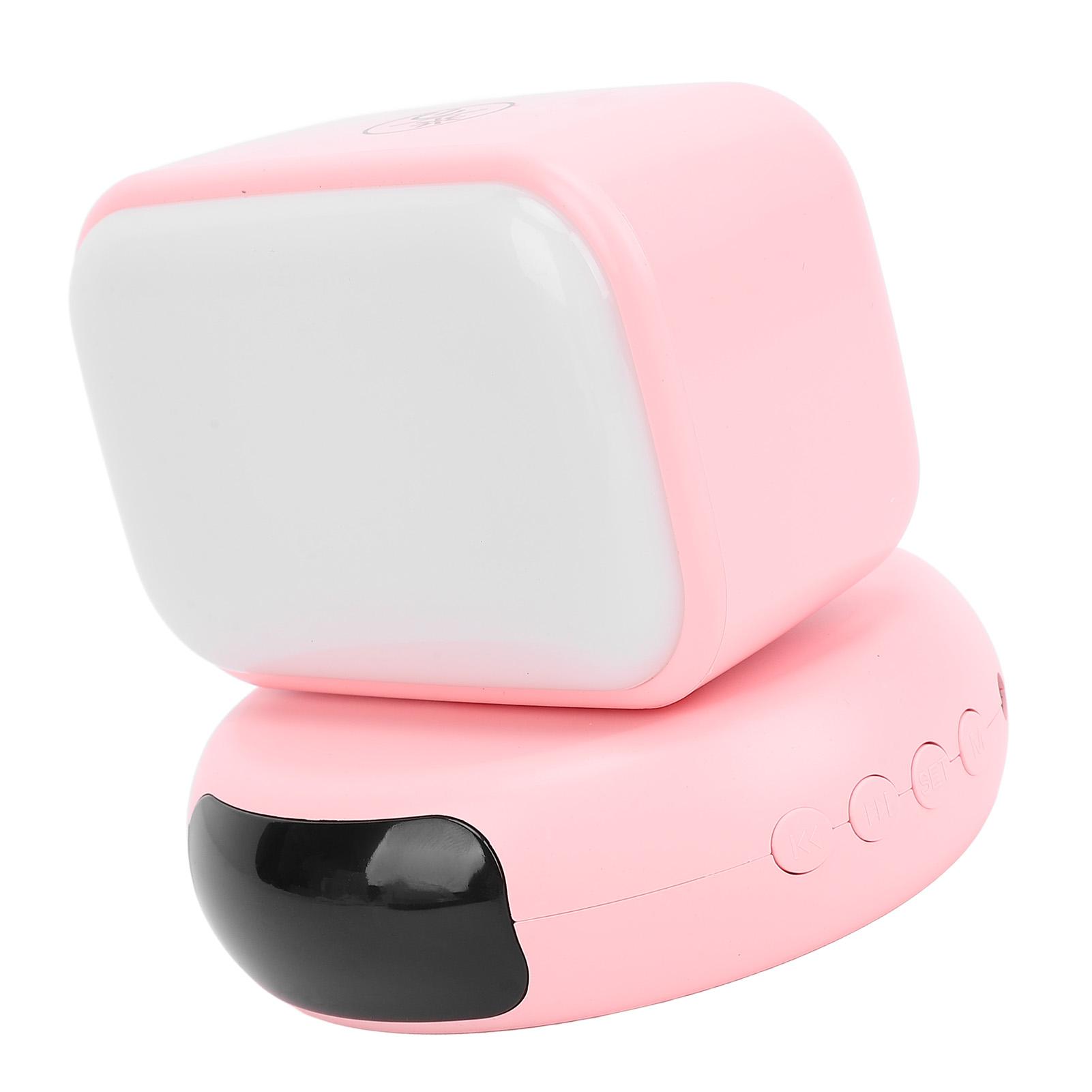 

LED Night Light Spker Alarm Clock Music Player 3 Brightness Bedside Lamp 270 Degree Rotatable Gift Id for Girls Boys