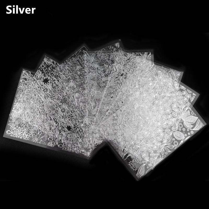 

8шт Золотая металлическая наклейка для ногтей Наклейка для дизайна ногтей Наклейка Золотая клейкая наклейка