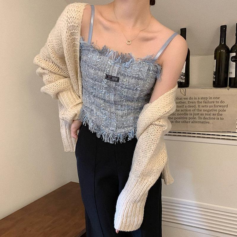 Damen Quasten Camisole Sling Temperament Bottoming All Match Damen Tank Tops