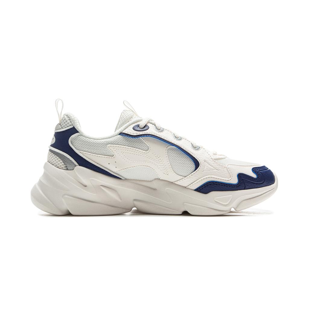 Li Ning Cloud Sea Versatile Retro Thick Sole Height Increasing Shock Absorbing Non-Slip Wear-Resistant Support Low-Top Dad Shoes Men sneaker AGCU305-2