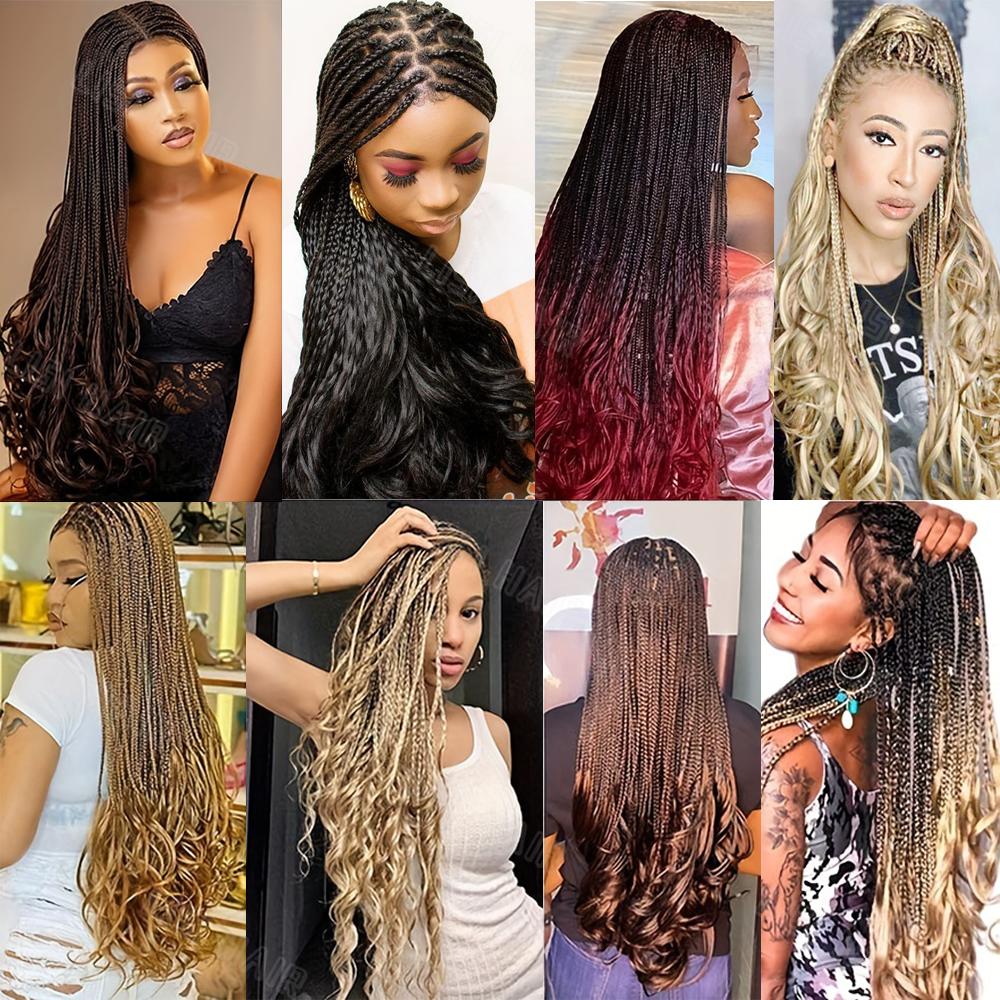 Synthetic Loose Braiding Hair Spiral Curls Crochet Hair Extensions Stretched French Curls Hair End Braids For Women