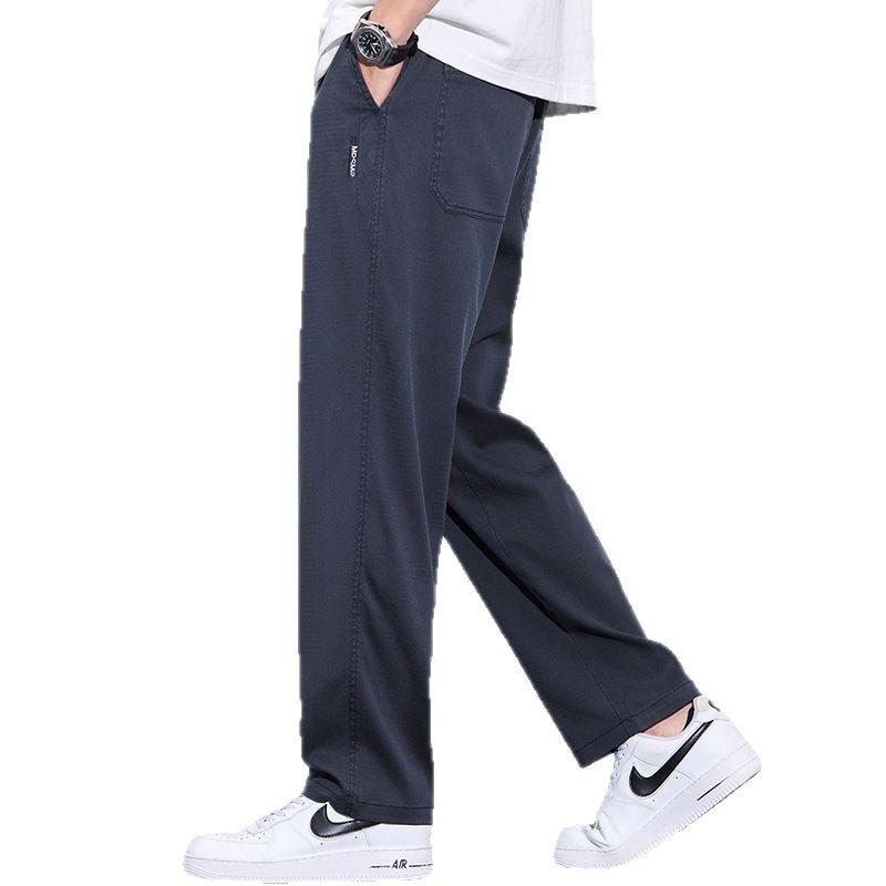 Minger | Summer New Lyocell Tencel Men's Casual Pants Thin Trend Fashion Loose Drape Straight Pants