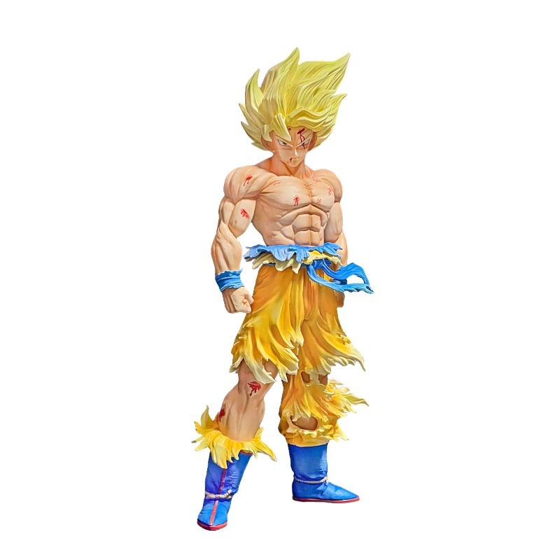 Dragon Ball Z Son Goku PVC Tryb Kolekcjonerski Zabawka Prezent Ręcznie robiona Super Saiyan Goku Figurka Akcji Statua Ozdoba na Biurko