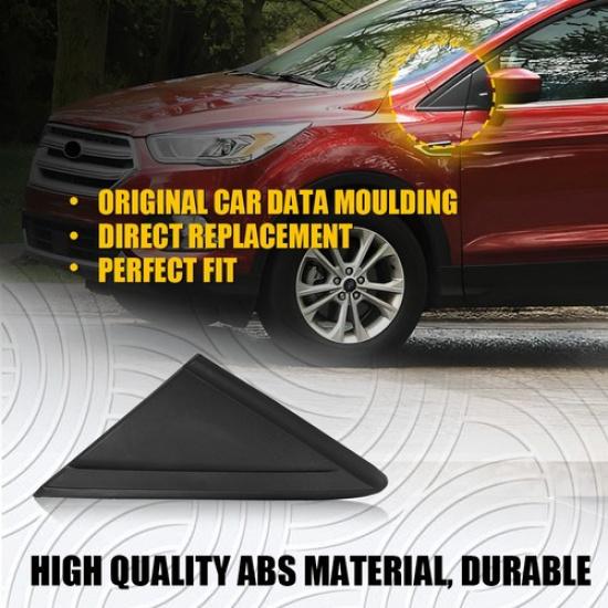 Left Side Rearview Mirror Triangle Molding Cover Fit Trim Ford 2013- Escape
