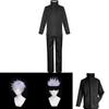 Premium Quality Jujutsu Kaisen Gojo Satoru Cosplay Costume With Stylish Wig For Men