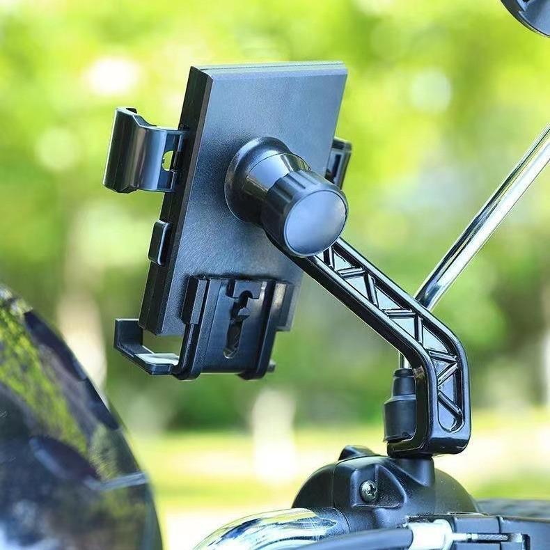 

Shockproof Aluminum Phone Holder for Electric Scooters, Motorcycles, Bicycles, and Electric Vehicles Handlebar Mount