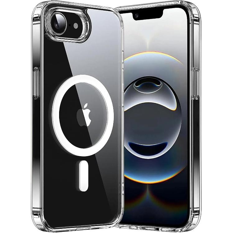 Transparent Magnetic Case For iPhone 17 16 Pro Max 15 14 Plus Wireless Charge Cover 13 12 Mini 17 Air Magsafe Protection Case