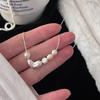Elegant Pearl Heart Necklace - Trendy Irregular Choker for Women