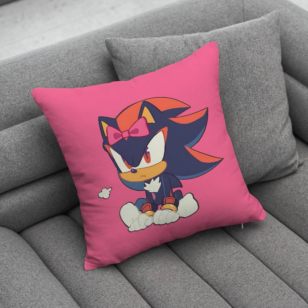 SShadow the HHedgehogS Pillow Case For Home Bedroom Car Office Decoration Living Room Sofa Cushion Cover Suitable