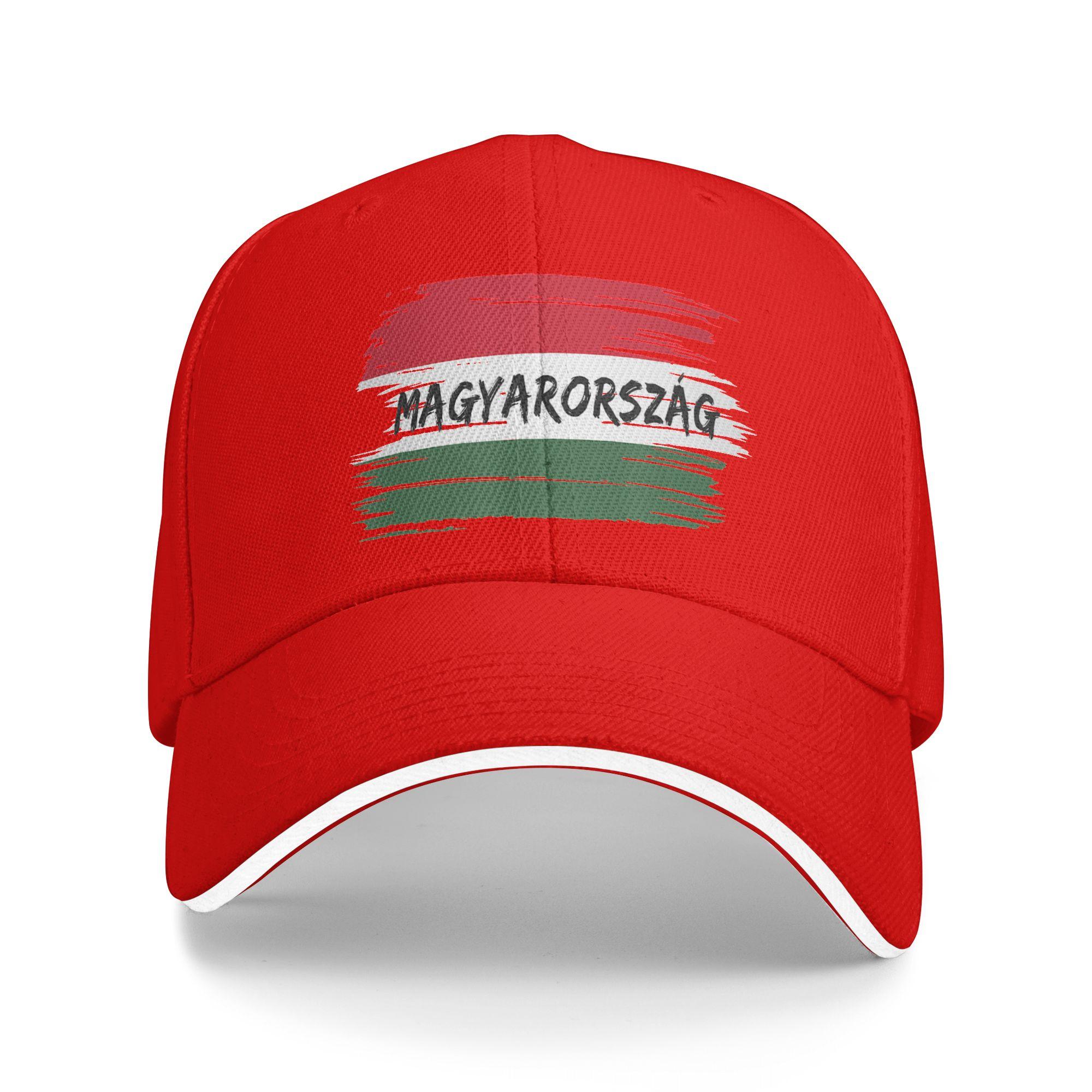 Summer Magyarorszag Hungary Flag Baseball Cap Outdoor Gym yk Cute Print Sun Trucker Hat UnisexTeens Dropshipping Snapback Cap One Size