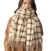 New High end Versatile Korean Version Autumn and Winter Plaid Student Scarf for Men and Women Versatile Retro Thickened Warm Scarf for Men