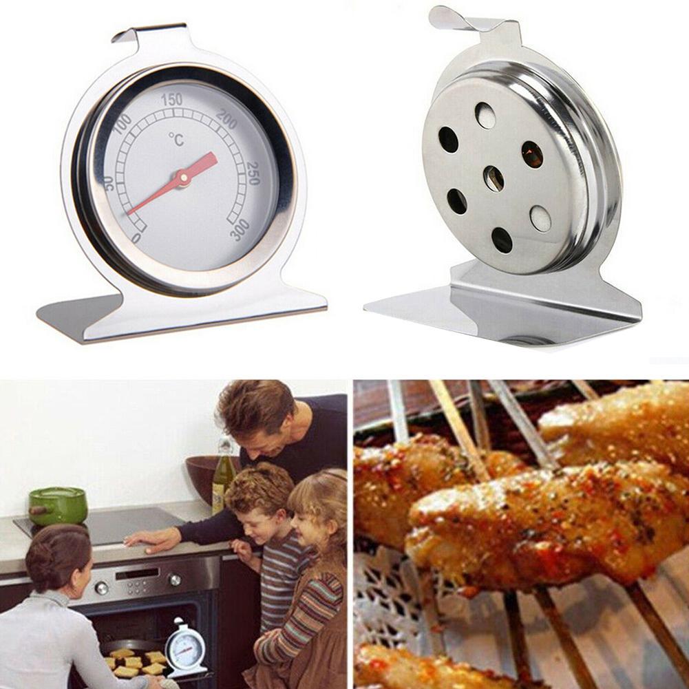Oven Thermometer 0-300 Degrees Stainless Steel Oven Thermometer Kitchen Baking Tool Mini Dial Stand Up Temperature Meter