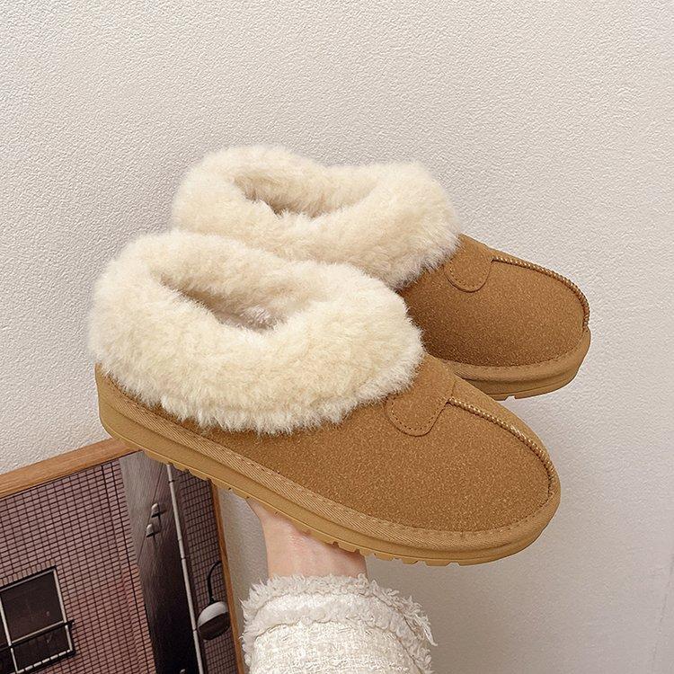 

Mao Mao snow boots women s fur integrated women s 2025 new versatile winter piled thickened warm casual large cotton shoes 40 малиновый