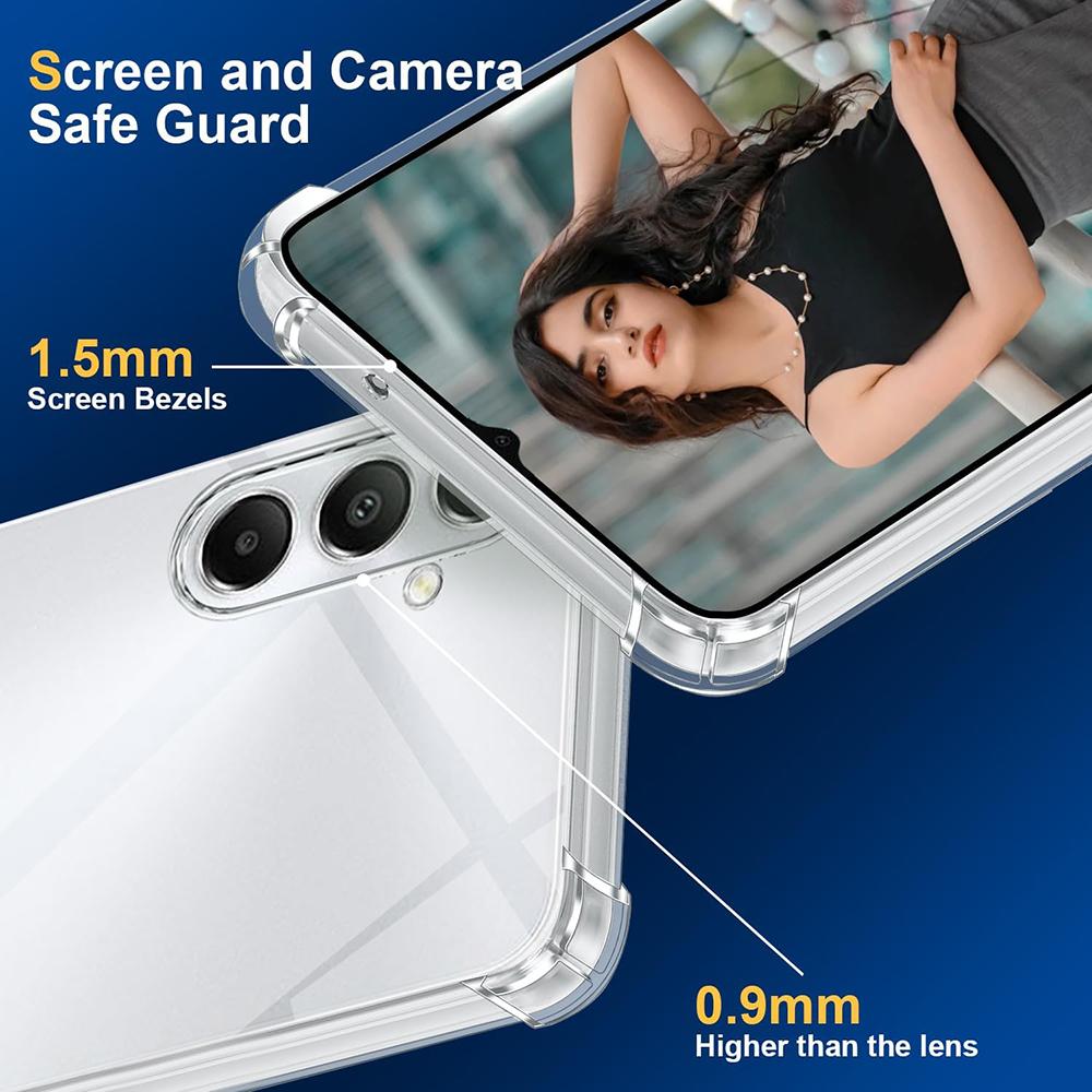 Shockproof Silicone Clear Case For Samsung A06 A16 A26 A36 A56 A05 A05S A15 A25 A35 A55 A04 A04S A14 A24 A34 A54 Back Cover Capa