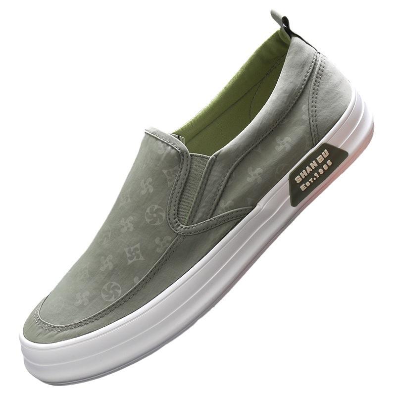 Mens Shoes Spring New Mens Cloth Shoes Trendy One-foot Shoes Flat Versatile Casual Shoes Old Beijing Cloth Shoes