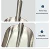 Large 304 Stainless Steel Coal Shovel with Flat Head for Farming and Outdoor Cleaning