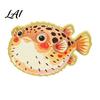 Ocean Life Enamel Pin Cartoon Sea Animal Metal Brooch Dolphin Whale Seahorse Octopus Brooch Badge Pin Hats Bags Scarves Clothes Decorative Accessory
