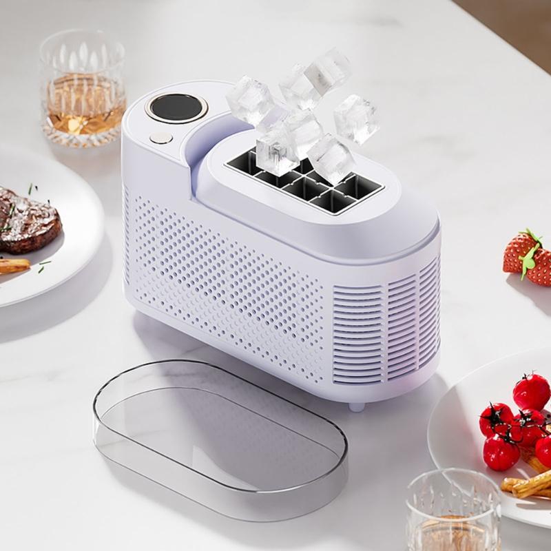 Malý výrobník ledu Přenosný výrobník ledu 12V Jednoduchý výrobník ledu Plastový výrobník ledu Vhodný pro různé kuchyně
