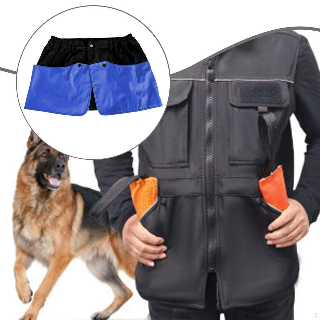 Dog Apron for Obedience And Agility Training with Multifunctional Pockets Adjustable Waistband.