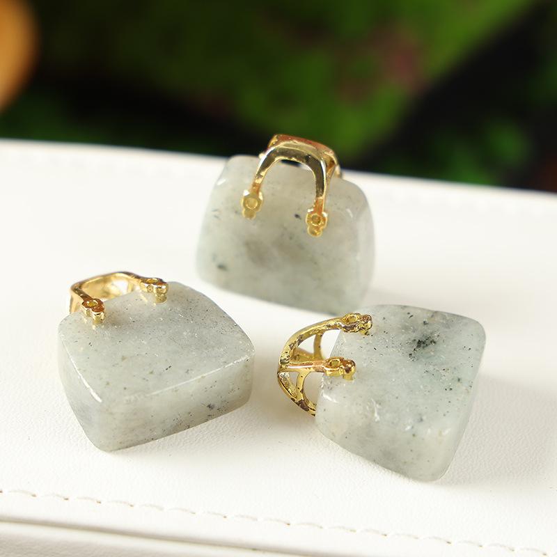 Amethyst & Rose Quartz Crystal Pendant Handbag Decoration