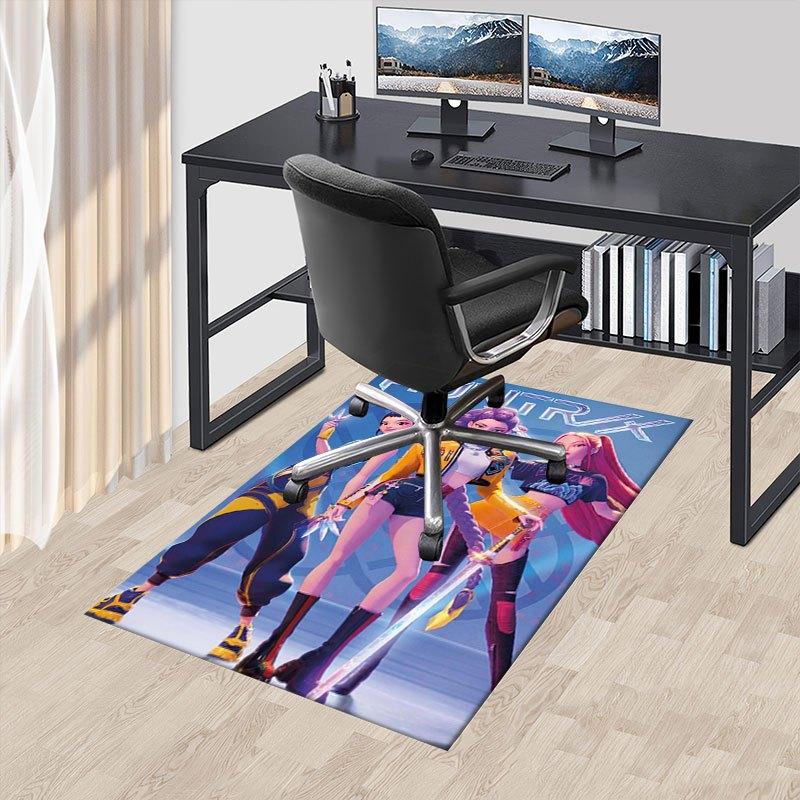 

HUNTRX: The Ultimate Fashion Collection for Gamers Offic Chair Mat, K-pop Theme Carpet, Non-slip, Soft and Durable Leisure Rug for Interior 60cm by 90cm