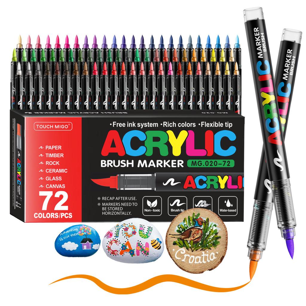 168/120/72/48/36/24/12 Colors Direct Liquid Acrylic Marker Pens Students Use Art Professional Drawing Drawing Coloring