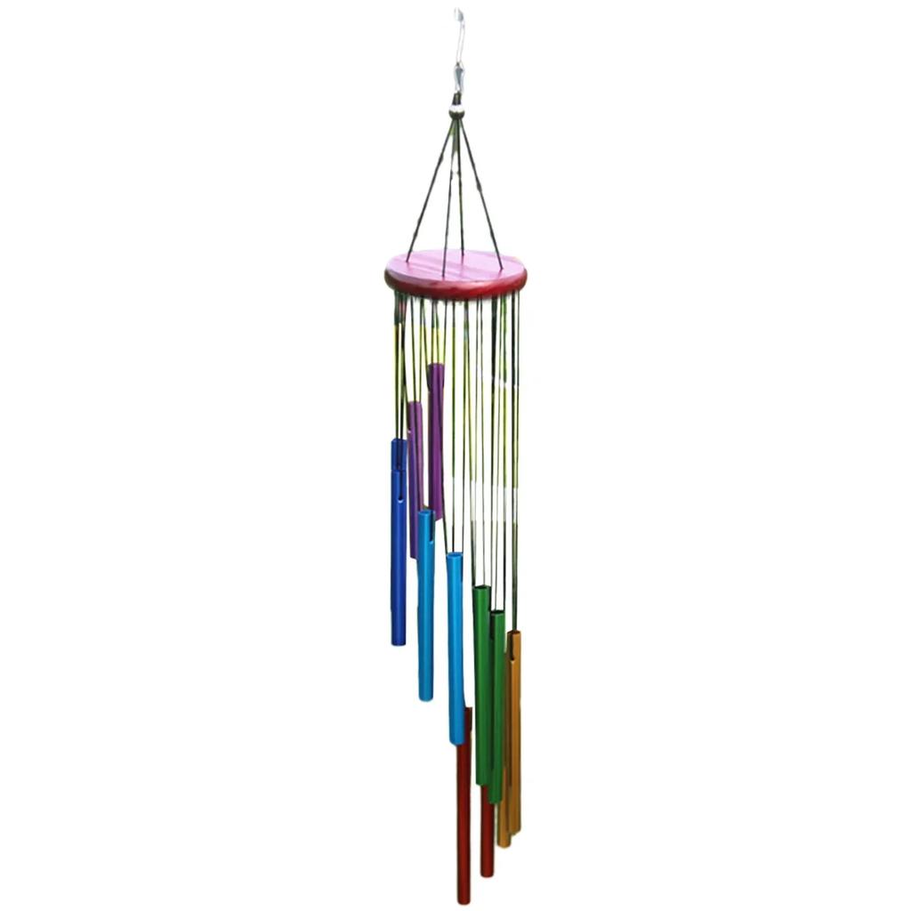 12 Tubes Wind Chimes Pendant Aluminum Tube+Pine Metal Pipe Wind Chimes Bells For Living Bedroom Dining Coffee Shop Wind Chimes