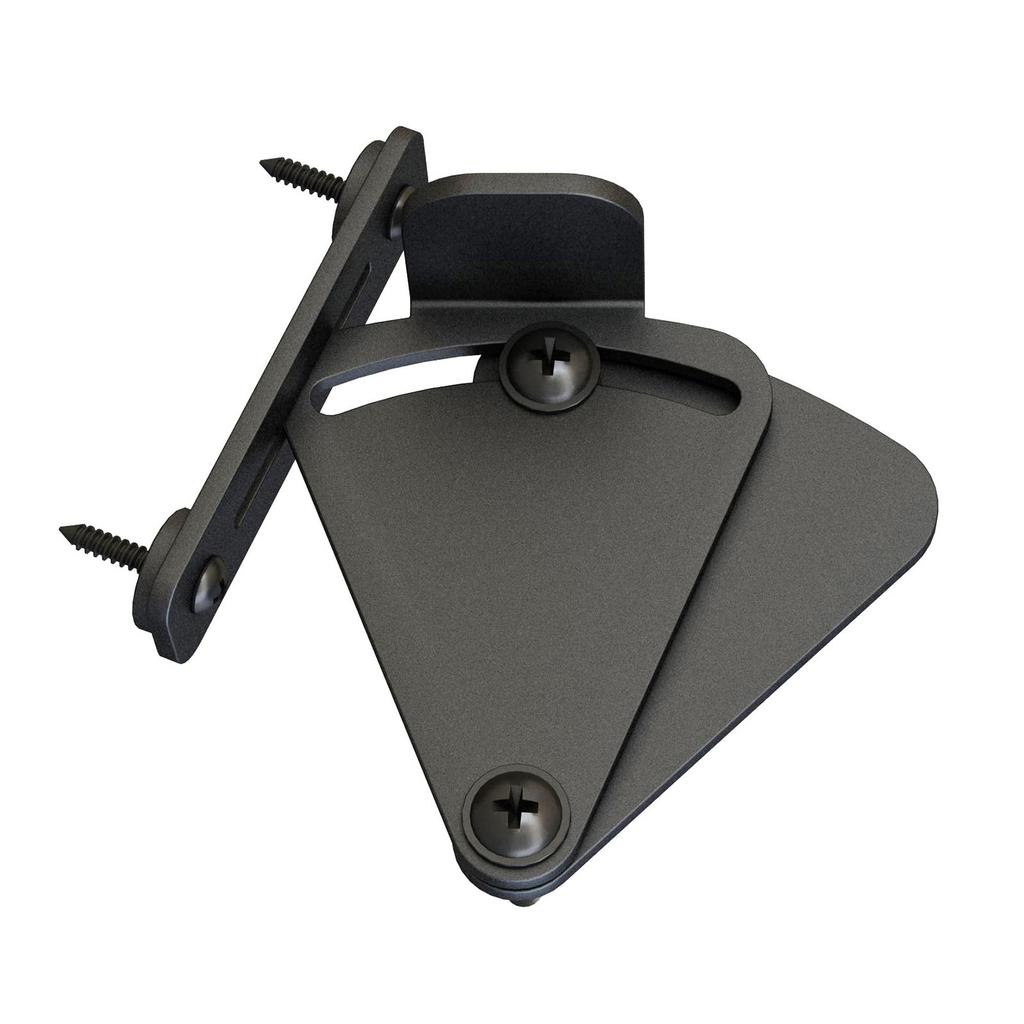 Barn Door Latch Black Frosted Carbon Steel Glossy Decorative Practical Sliding Barn Door Latch for