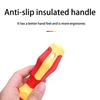 3 Function Insulated Screwdriver Hex Socket Design Double Color Rubber Coated Handle Stable Anti Fatigue Grip
