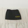 Fendi White Elastic Waist Lace Mini Skirt Skirt 12A whiteUsed