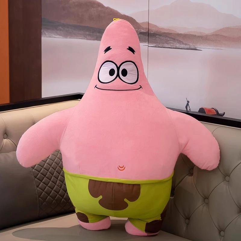 

Big Size Very Soft SpongeBob Patrick Star Plush Toy Stuffed Anime Plushies Cute Doll Cuddly Pillow Peluches Gifts Girl 50cm