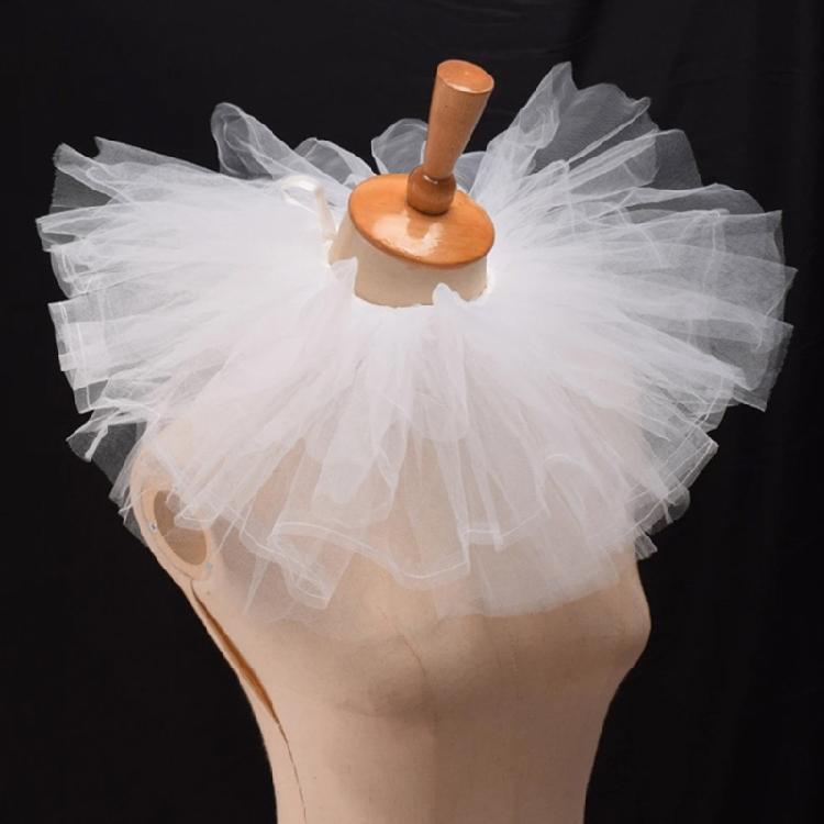 Girls Lace Jabot Collar Detachable Ruffled Collar Victorian Fake Collar Exotic
