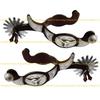 A1A2 Metal Horse Spur Western Cowboy Spur Mens Roping Spur with Gear Enduring